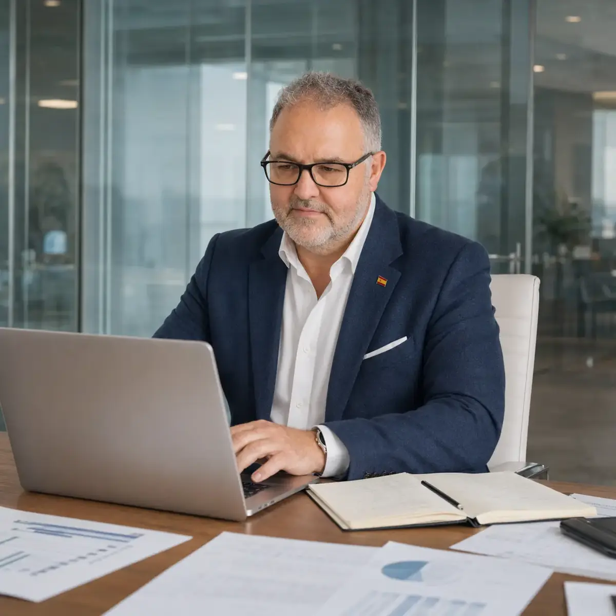Angel Solórzano reviewing an SEO strategy