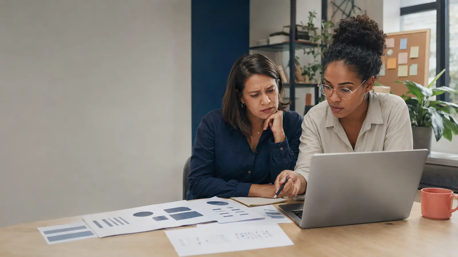 Small-business owner reviewing weak search visibility and missed enquiries